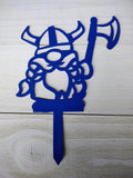Viking Garden Gnome with Axe - Metal Garden Art