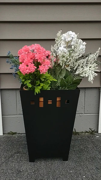 Baseless Tapered Outdoor Steel Planter