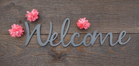 Metal Word Art - Welcome