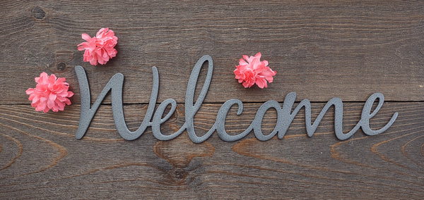 Metal Word Art - Welcome